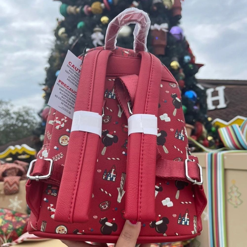 Mickey and Friends Holiday Loungefly Mini Backpack - Picture 4 of 6